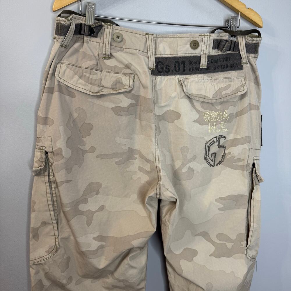 G star Sniper Battle Cargo pant Combat Camo Multi Pockets Military Sz 33 - Picture 6 of 16